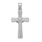 14K White Gold Crucifix Pendant Charm Religious Jewelry 34 X 16mm